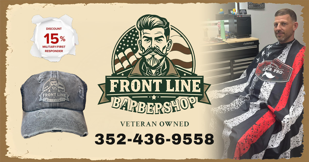 front line barber shop social media
