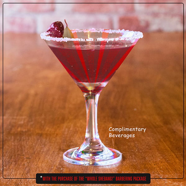 whole shebang complimentary beverages pop up min